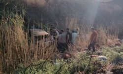 Kontrolden çıkan otomobil şarampole yuvarlandı: 2 yaralı