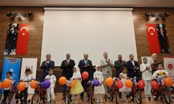 Şanlıurfa’da 4-6 yaş Kur’an kursu öğrencilerine bisiklet dağıtımı yapıldı