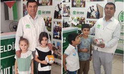 Batman'da minik bağışçılar kumbaralarını Gazze için Umut Kervanı'na teslim etti