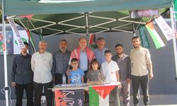 HÜDA PAR Bingöl Gençlik Kolları’ndan Küresel Sumud Filosu'na destek çadırı