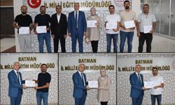 LGS tercih komisyonlarında görev alan öğretmenlere başarı belgeleri verildi