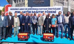 Malatya'da arı ve küçükbaş hayvan üreticilerine jeneratör ile sıvat desteği 
