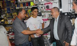 Mersin HÜDA PAR heyetinden Toroslar esnafına ziyaret
