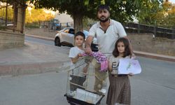 Minik kardeşlerin sevinci: Kaybolan kuşları Zeytin günler sonra evine döndü