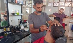 Şanlıurfa’da kuaförün Filistin’e destek kampanyasına yoğun ilgi