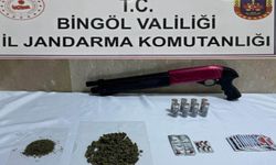 Bingöl’de evde uyuşturucu madde ve ruhsatsız silah ele geçirildi