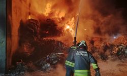 Samsun'da geri dönüşüm fabrikasında yangın
