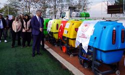 Aladağ’da üreticilere yüzde 70 hibeli ilaçlama makinesi desteği