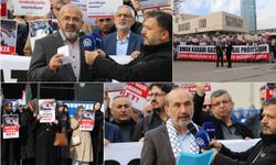 Ankara’da ABD Büyükelçiliği önünde Gazze için protesto: “BMGK’nın Gazze Kararına İtiraz Ediyoruz”