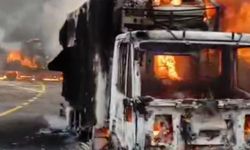 İşgalci siyonistler Filistinlilere saldırdı, fabrika kamyonları ateşe verildi