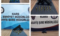 Kars’ta asayiş denetimlerinde çok sayıda silah ve fişek ele geçirildi