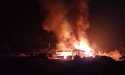 Malatya'da çıkan yangında bir ev küle döndü