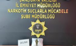 Şanlıurfa’da narkotik operasyonu: 1 kilo 200 gram skunk ele geçirildi