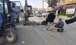 Şanlıurfa’da su borusu patladı