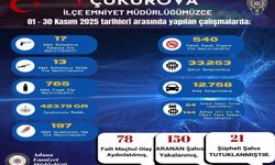 Adana Çukurova’da kasım ayı uygulamalarında aranan 150 şahıs yakalandı