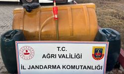 Ağrı’da yolcu otobüsünde yapılan aramada 245 litre kaçak akaryakıt ele geçirildi