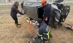 Batman'da kontrolden çıkan otomobil takla attı: 2 yaralı