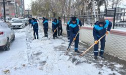 Battalgazi'de karla mücadele sürüyor