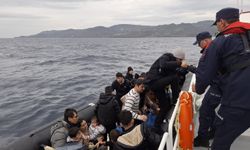 Çanakkale açıklarında 34 düzensiz göçmen yakalandı