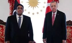 Cumhurbaşkanı Erdoğan Libya Başkanlık Konseyi Başkanı el-Menfi ile görüştü
