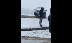 Diyarbakır'da yoğun kar ve buzlanma nedeniyle trafik kazası