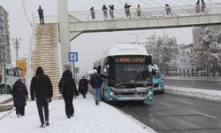 Diyarbakır’da yoğun kar yağışı etkisini sürdürüyor