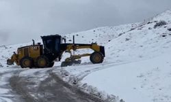 Elazığ’da karla mücadele: Gökdere grup yolu ulaşıma açıldı