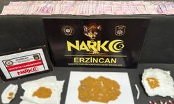 Erzincan’da uyuşturucu operasyonunda çeşitli maddeler ele geçirildi