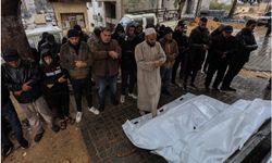 Gazze’de şehitler için veda programı