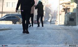 Karlı havada yürüyüş uyarısı