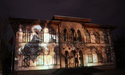 Konya’da Şeb-i Arus etkinlikleri için "video mapping" gösterisi yapıldı