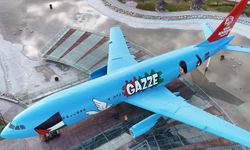 Konya’da uçak grafitisiyle gazze mesajı