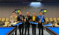 Malatya'da ödüllü bilardo turnuvası tamamlandı