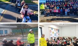 Öğrencilere trafik eğitimi verildi