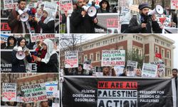 Alman Konsolosluğu'nda "Filistin eylemlerinde tutuklananlar serbest bırakılsın" çağrısı