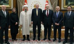 Cumhurbaşkanı Erdoğan, Diyanet İşleri Başkanı Arpaguş ve beraberindeki heyeti kabul etti