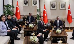 Cumhurbaşkanı Yardımcısı Yılmaz Moğolistan ve Japonya büyükelçileriyle bir araya geldi