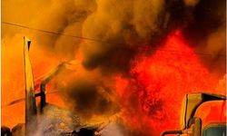 Erbil’de cips fabrikasında büyük yangın