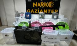 Gaziantep'te 55 litre sıvı metamfetamin ele geçirildi: 3 tutuklama
