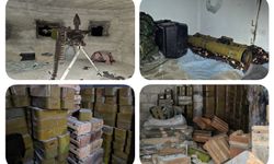 Halep'te PKK/SDG'nin yerleşim alanlarında gizlenen silah depoları ele geçirildi