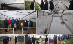 HÜDA PAR’dan Antalya’da selden etkilenen çiftçilere geçmiş olsun ziyareti