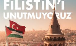 İstanbul Gazze için ayakta: Büyük yürüyüş Galata Köprüsü'nde