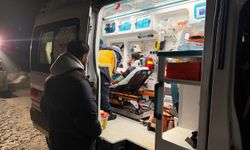 Kardan kapanan köy yolunda zamanla yarış