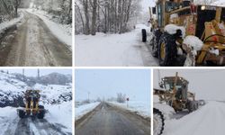 Konya’nın 7 ilçesinde kar küreme çalışmaları aralıksız sürüyor