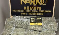 Kütahya'da 10,5 kilogram esrar ele geçirildi