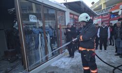 Malatya'da konteyner iş yerinde yangın