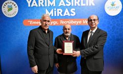 Malatya'da Ustalara vefa: Yarım asırlık emekler plaketle taçlandırıldı