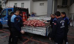 Mersin'de yapılan denetimde 500 kilogram et ele geçirildi