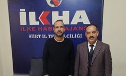 Sağlık-Sen Siirt Şube Başkanı Eviz’den İLKHA’ya 10 Ocak ziyareti