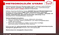 Şanlıurfa için meteorolojik uyarı